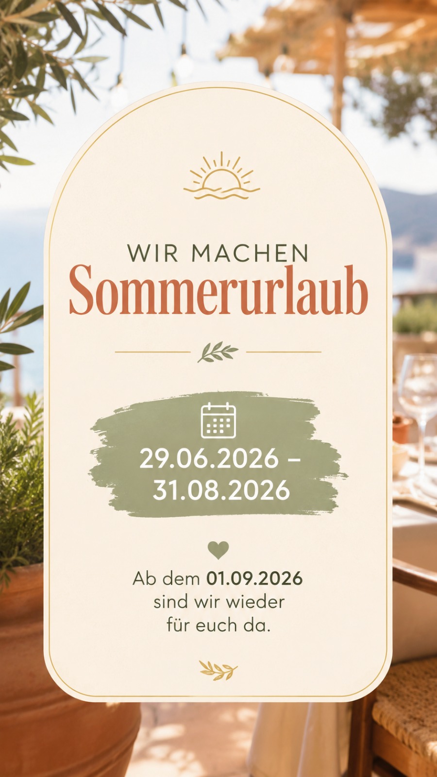 Sommerurlaub